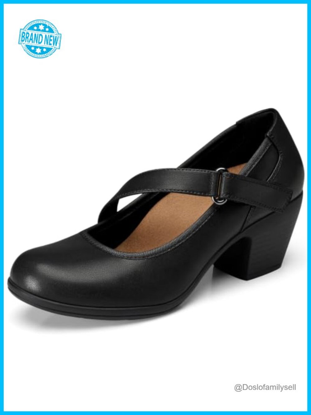 Women's Mary Jane Pumps Arch Support Orthopedic Low Heel Shoes